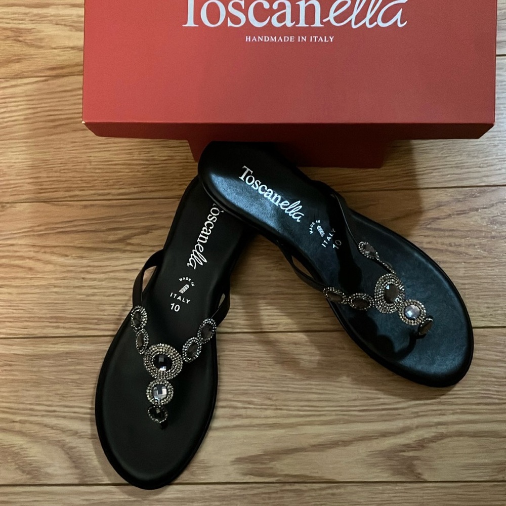 Black Women's Sandals Sz 10 NWT